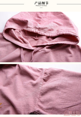 2017原創女裝潮牌 純棉五分袖連帽衛衣工廠批發指南