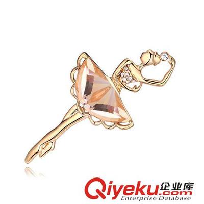 11月新品 鍍真金舞動青春精品胸針——韓國版高端配飾工廠批發詳情